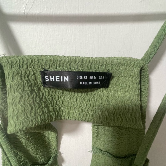 SHEIN Green Ruched Cut-Out Bodycon Dress - Picture 6 of 8